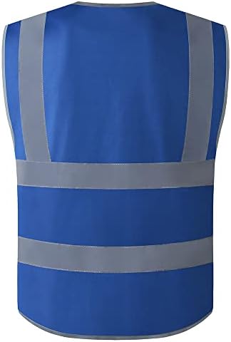 XIAKE 9 Pockets Class 2 High Visibility Reflective Safety Vest - Image 2