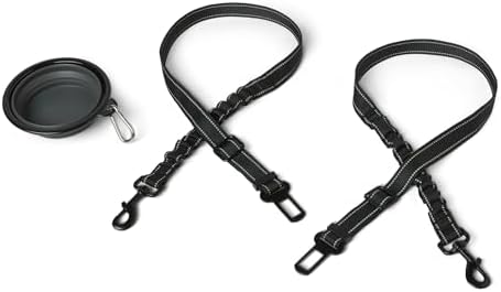 Amazon Basics Dog seat Belt, Adjustable Dog Car Harness, Adjustable Length by AmazonBasics