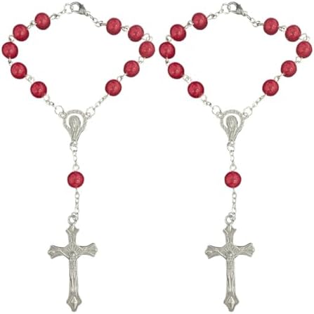 smilfuy 2PCS Car Rosary for Rearview Mirror by smilfuy