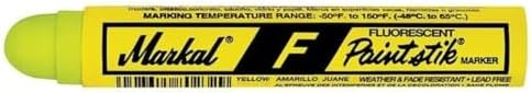 Markal 82831 F Paintstik-Rough Surfaces Solid Paint Marker, Fluorescent Yellow by Markal