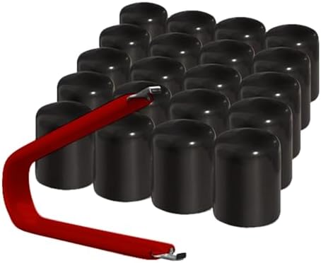 ColorLugs Vinyl Lug Nut Cover | Black | Flexible Fit Wheel Lug Nut Cap | Fits by Colorlugs