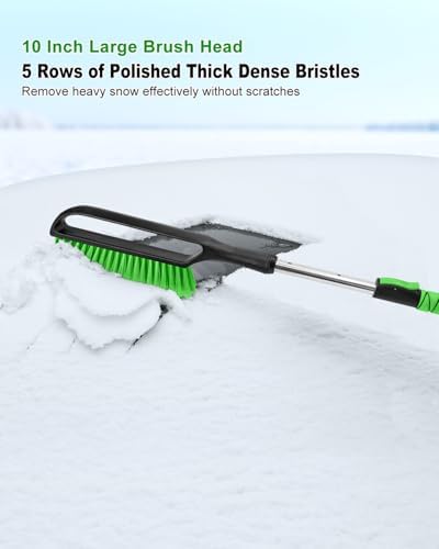SEAAES 35.5 Inch Extendable Snow Brush, Windshield Snow Scraper - Image 4