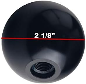 DEWHEL Black/Red Inlay Sphere 5 Speed Japanese Manual Shift Knob Weighted - Image 5