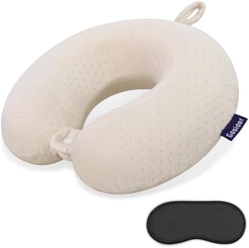 Memory Foam Neck Pillow, Travel Neck Pillow by Gosider