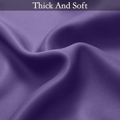 SimpleHome Ombre Gradient Purple White to Gray Curtains - Image 7