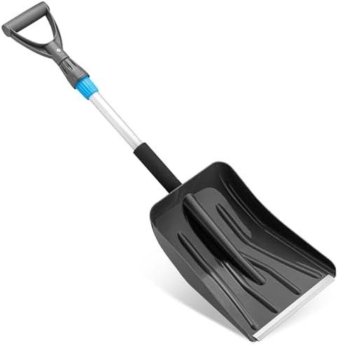 Plastic Snow Shovel for Car Folding Collapsible Emergency Shovel for Driveway by Superio