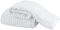 Microfiber Waffle Face Towels, 2 Pieces, Fast Drying, Lint Free 430 GSM by Unknown