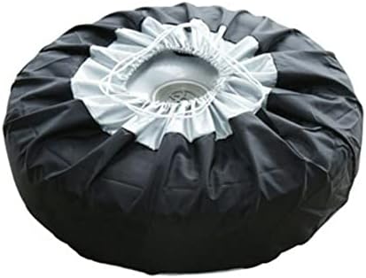 Car Black Sliver 13-19'', 17-22'' Spare Tire Tyre Wheel Cover Bag by EKDJKK