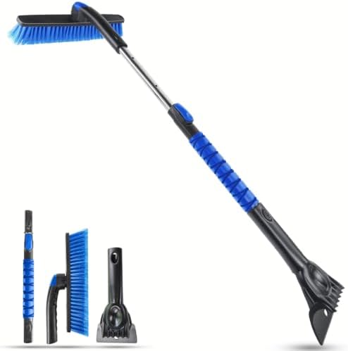 40.5‘’ Extendable Snow Brush & Ice Scraper by Auccutro