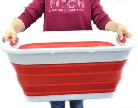 SAMMART Set of 2-41L Collapsible Plastic Laundry Basket-Pop Up Storage by SAMMART