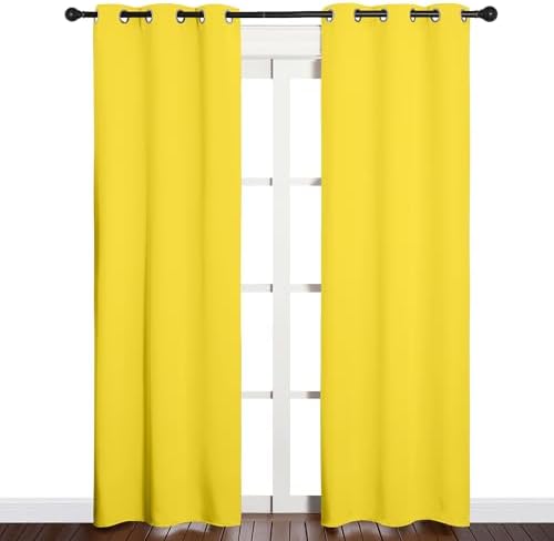 NICETOWN Window Curtain Panels, Thermal Insulated Solid Grommet Draperies/Drapes - Image 2
