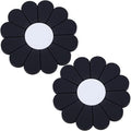 2-Pack Car Cup Holder Coaster Inserts, Daisy Shape, 2.75 Inch Non-Slip Silicone by MEAJOO