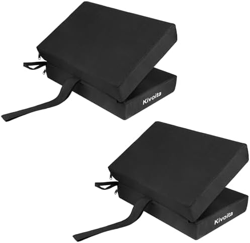 Multi-Functional Stadium Seat Cushions 2 Pack, Waterproof Oxford Filled by KIRVOITA
