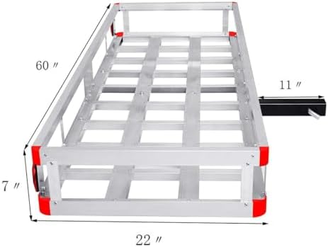 ERGOMASTER Hitch Cargo Carrier, 500lb Capacity Trailer Hitch Mount Cargo Carrier - Image 4