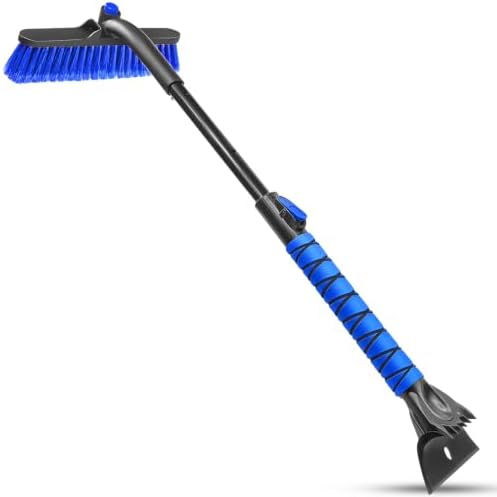 SEAAES Ice Scraper and Brush, Extendable Snow Brush by SEAAES