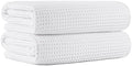 MICROFI New Microfiber Waffle Bath Towels, 2 Pieces, Fast Drying, Lint Free 430 by Unknown