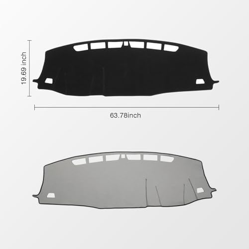 KUST Black Dash Cover for 2019-2025 Honda Passport/ 2016-2022 Pilot/ 2017-2025 - Image 2