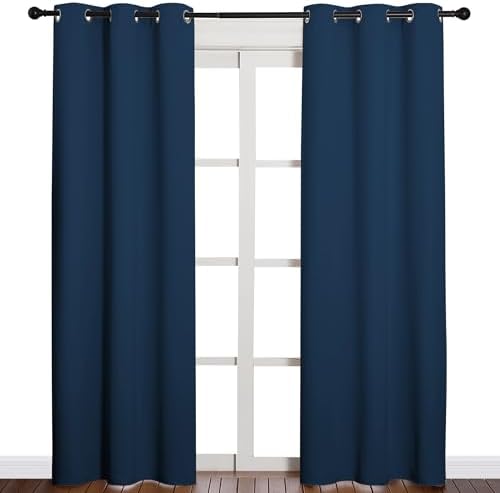 NICETOWN Moroccan Blue Blackout Curtains - Image 2