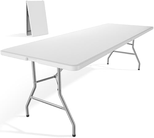 DUMOS 8 Feet Folding Picnic Table, Plastic Table by DumosLifestyle