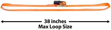 PowerTye 1in x 7ft Easy-Grip Endless Ratchet Straps - Image 3
