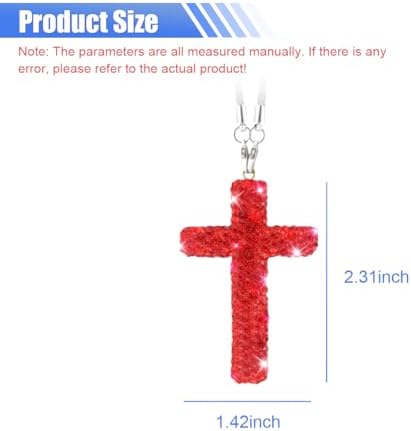 ZIMISI Bling Cross Car Hanging Ornament - Image 2
