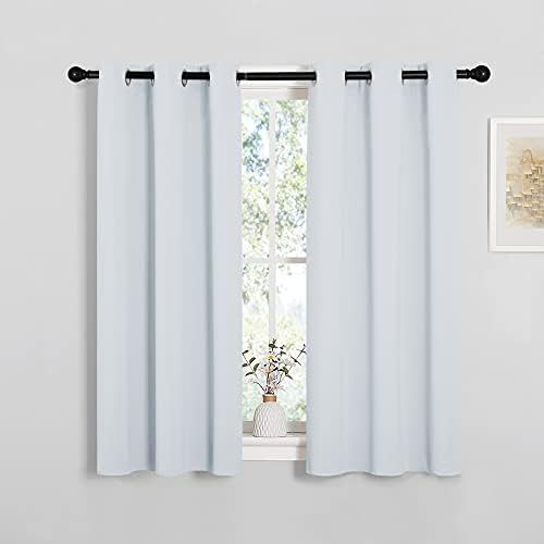 NICETOWN Greyish White Blackout Curtains - Image 2