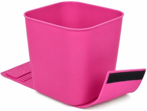 Car Trash Can 1.4 Gallon with Stability Flap & Magic Strips — No-Tip Leakproof by HAUSSIMPLE