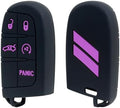 Key Fob Cover for Dodge Accessories 5 Button Key Fob Case by REMOCH