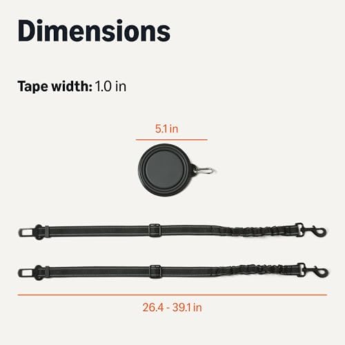 Amazon Basics Dog seat Belt, Adjustable Dog Car Harness, Adjustable Length - Image 5