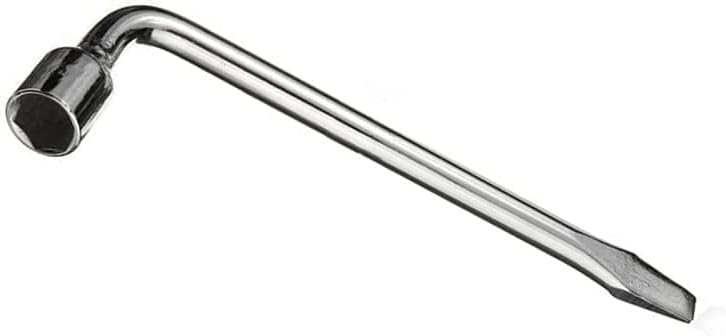 17mm Car Spare Tire Wrench, L-type Hexagon Slotted End Socket Repair Tool Car by Zeromall
