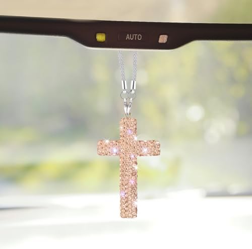 ZIMISI Bling Cross Car Hanging Ornament by Unknown