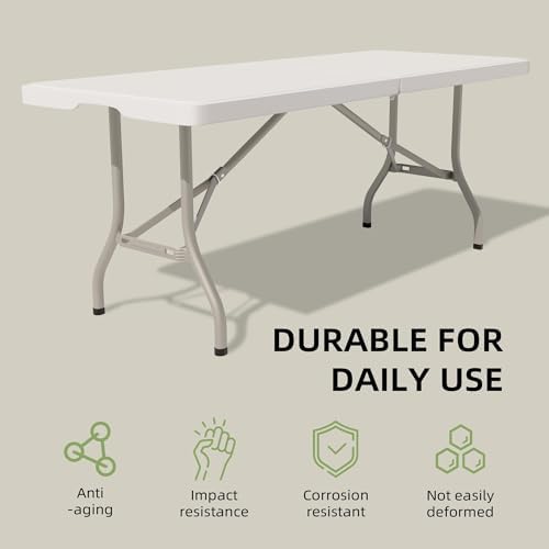 Folding Table 6 Foot - Image 3