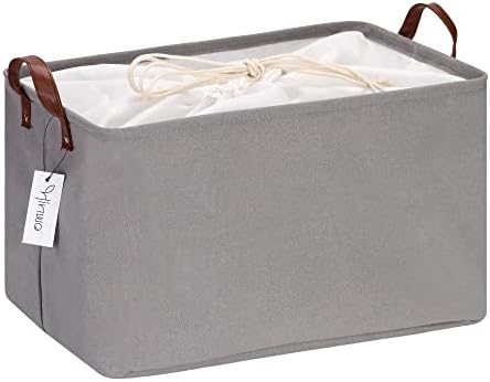 Hinwo 31L Large Canvas Storage Bin by Hinwo