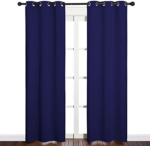 NICETOWN Blackout Curtain Panels, 1 Pair, 34 by 84-inch, Royal Blue by NICETOWN