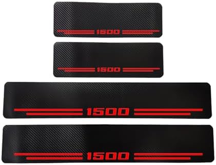 4 Pcs Carbon Fiber Door Sill Scuff Protector Auto Door Entry Guard Scratch - Image 2