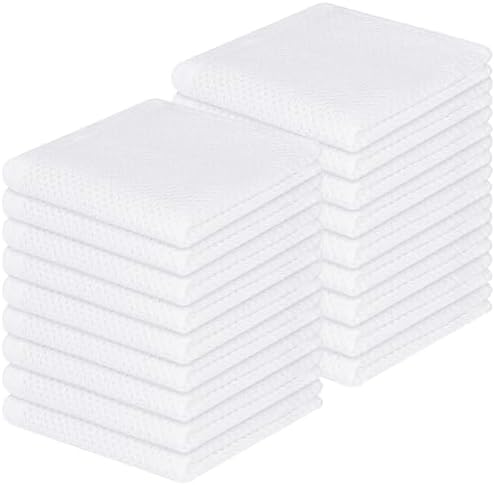 Homaxy 100% Cotton Waffle Weave Kitchen Dish Cloths 18-Pack by Homaxy