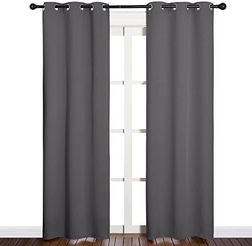 NICETOWN Gray Blackout Curtains - Image 2