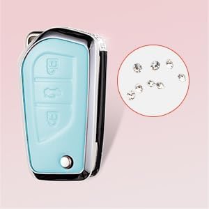 for Toyota Key Fob Cover with Keychain, 3 Buttons - Image 5