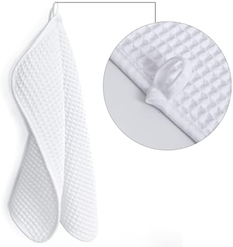 POLYTE 430 GSM Poly Blend Microfiber Waffle Wash Cloth Face Towel, 13x13 in - Image 2