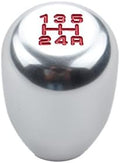 DEWHEL JDM Universal 5 Speed Manual Shift Knob M10x1.5 Screw On Silver by DEWHEL