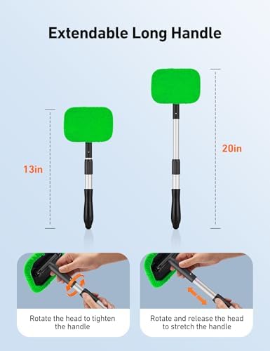 AstroAI Windshield Cleaner Extendable 180° Rotating Handle - Image 2