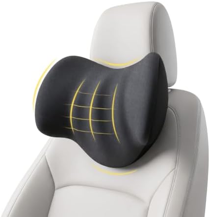 Car Headrest Pillow for Drivers: 100% Memory Foam by Prowizm