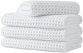 Microfiber Waffle Face Towels, 4 Pieces, Fast Drying, Lint Free 430 GSM by Unknown