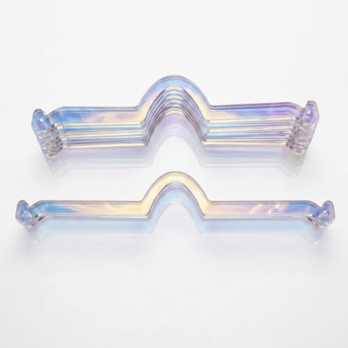 10 Pack Rearview Mirror Charm Holder Combo Set, Iridescent Rainbow Acrylic Car by YongPan