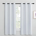 NICETOWN Greyish White Blackout Curtains by NICETOWN