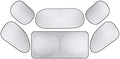 6 PCS Car Window Glass Sunshade Kit, Reflective Sun Blocking & Heat Insulation by Unknown