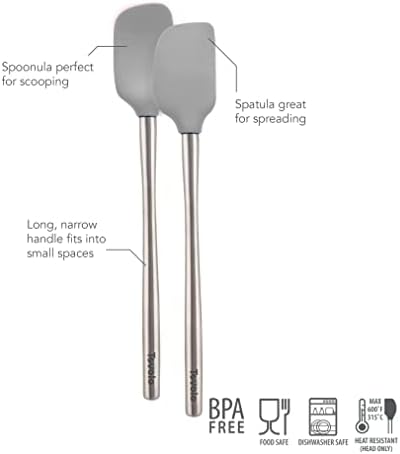Tovolo Flex Core Mini Silicone Spatula Spoonula Set of 2 - Image 2
