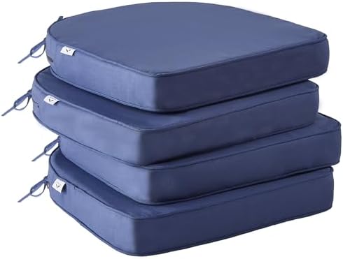 IPYNBAP Outdoor Chair Cushions Set of 4 -Waterproof Outdoor Seat Cushions by IPYNBAP