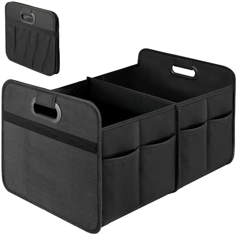 Simple Deluxe Car Trunk Organizer, 2 Compartments Collapsible Trunk Storage by SimpleDeluxe