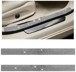 2PCS Bling Car Door Sill Protector, Shiny Crystal Rhinestone Door Edge Entry by Unknown